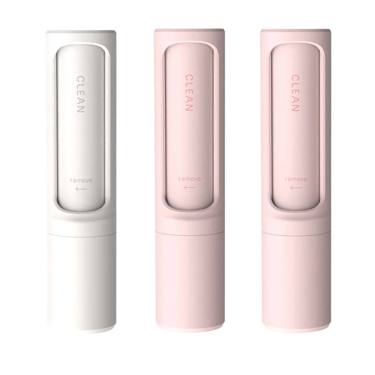 Rotating cylinder electrostatic hair remover brush in multiple colours