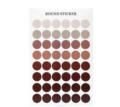 Morandi colour dot stickers for room and dormitory decoration
