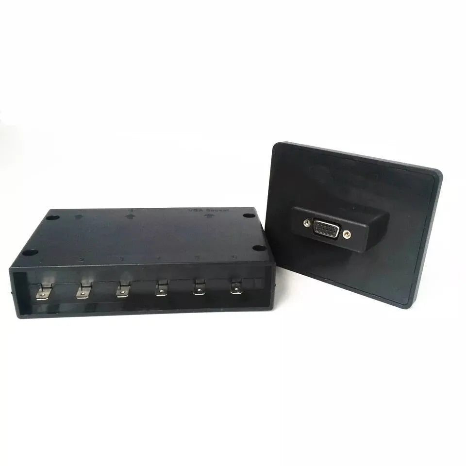 Wrangler black 6-way touch switch panel with blue and white LED indicators for car boat bus modification
