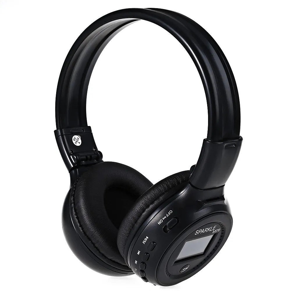 Zealot B570 Bluetooth headset with headband design in black, blue, brown, red, or white colours
