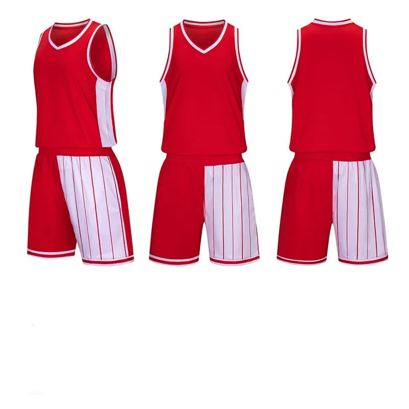 Men's grass green basketball training suit with quick-dry top and matching shorts
