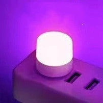 Compact USB LED night light in multiple colours for eye protection and portable use