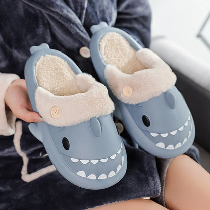 Winter Shark Shoes House Slippers in various colours with unique shark design