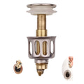 Copper kitchen tap filter element with manual press bounce for single-hole artificial stone countertops