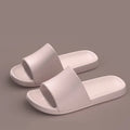 EVA non-slip bathroom slippers for couple, solid colour, soft sole, indoor and outdoor use
