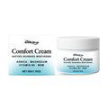 A small square 50g jar of Comfortable Moisturising Cream for hydrating and softening skin.