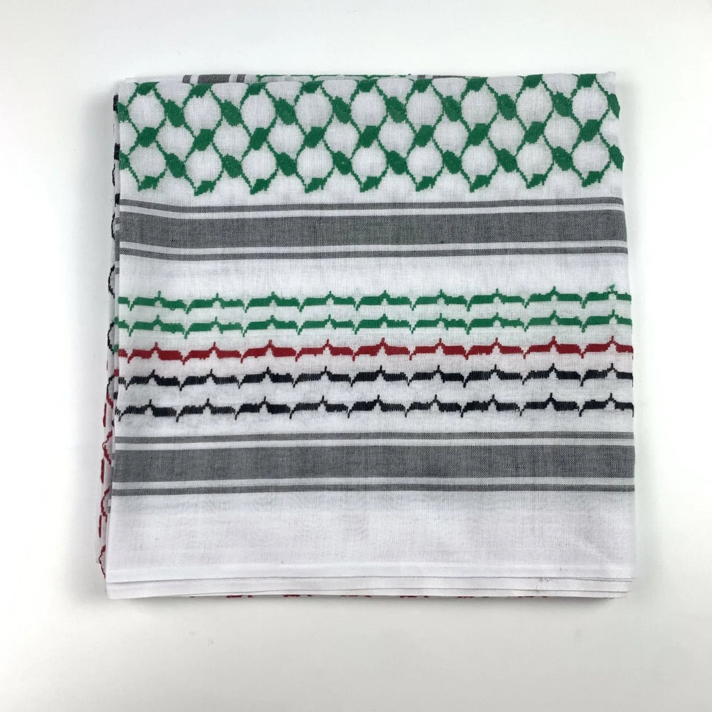 Keffiyeh jacquard square scarf 140cm polyester men's headscarf Middle Eastern style