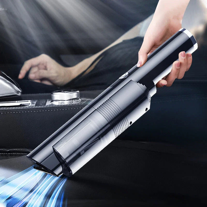 Powerful cordless vacuum cleaner with attachments for cleaning cars, homes, and hard-to-reach areas