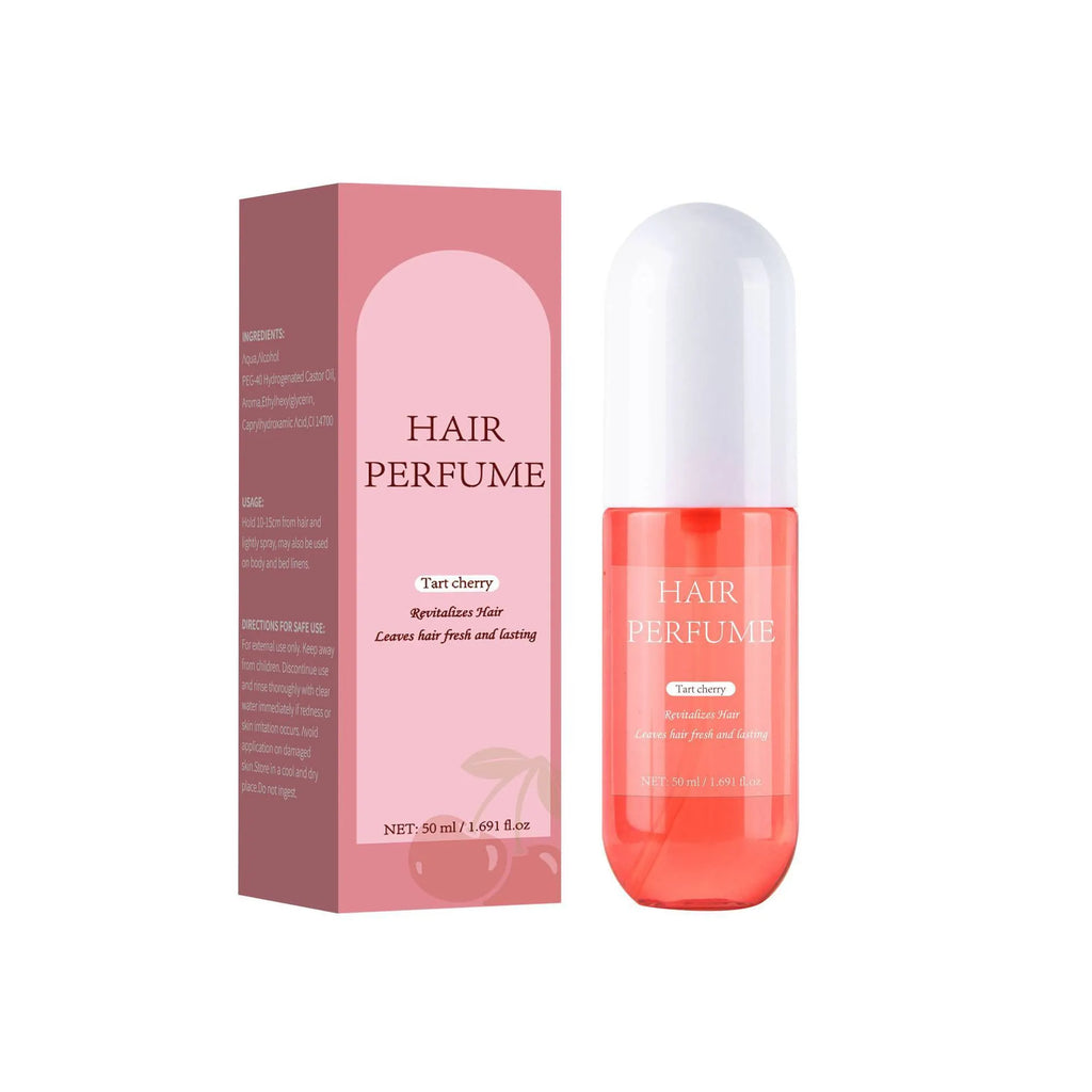 Sour Cherry Hair Care Perfume 50ml spray bottle for alcohol-free hair fragrance