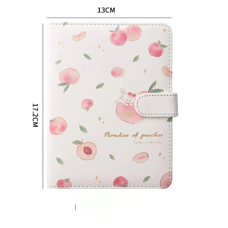 A5 hardcover notebook with imitation leather cover and wired binding, 130x172mm, double offset paper