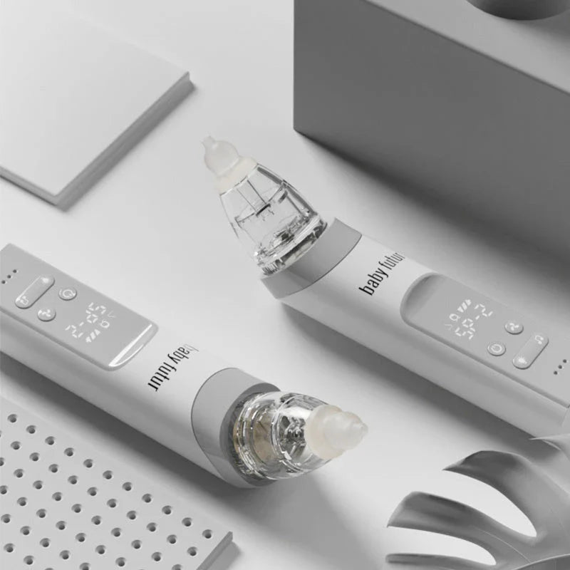 Adjustable Electric Nasal Aspirator with Blackhead Remover, 9 Suction Levels, Soothing Lights and Music, Digital Display