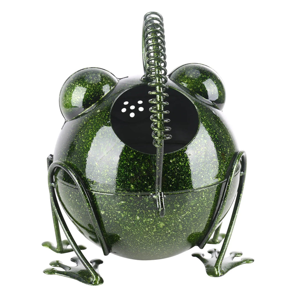 Creative cartoon iron frog watering pot wrought iron garden home decoration novelty watering can