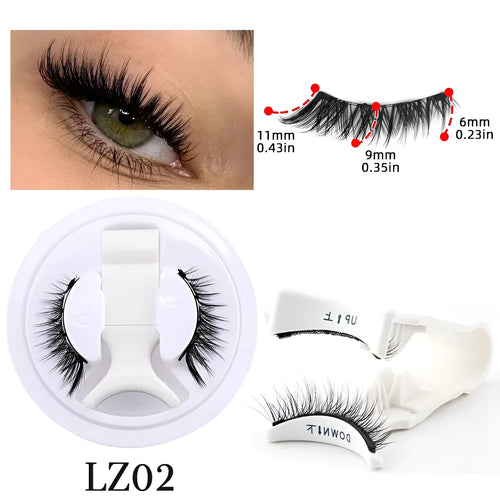1 pair of magnetic eyelashes handmade fluffy faux mink lashes in style 10D01 or 10D02