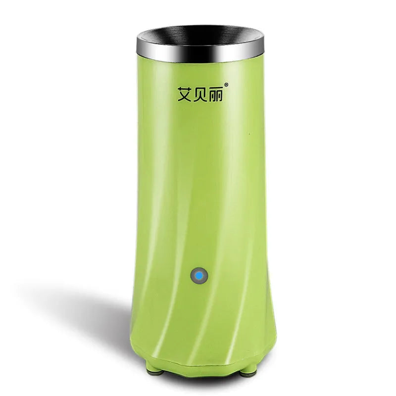 Compact beige and green mini breakfast machine countertop appliance