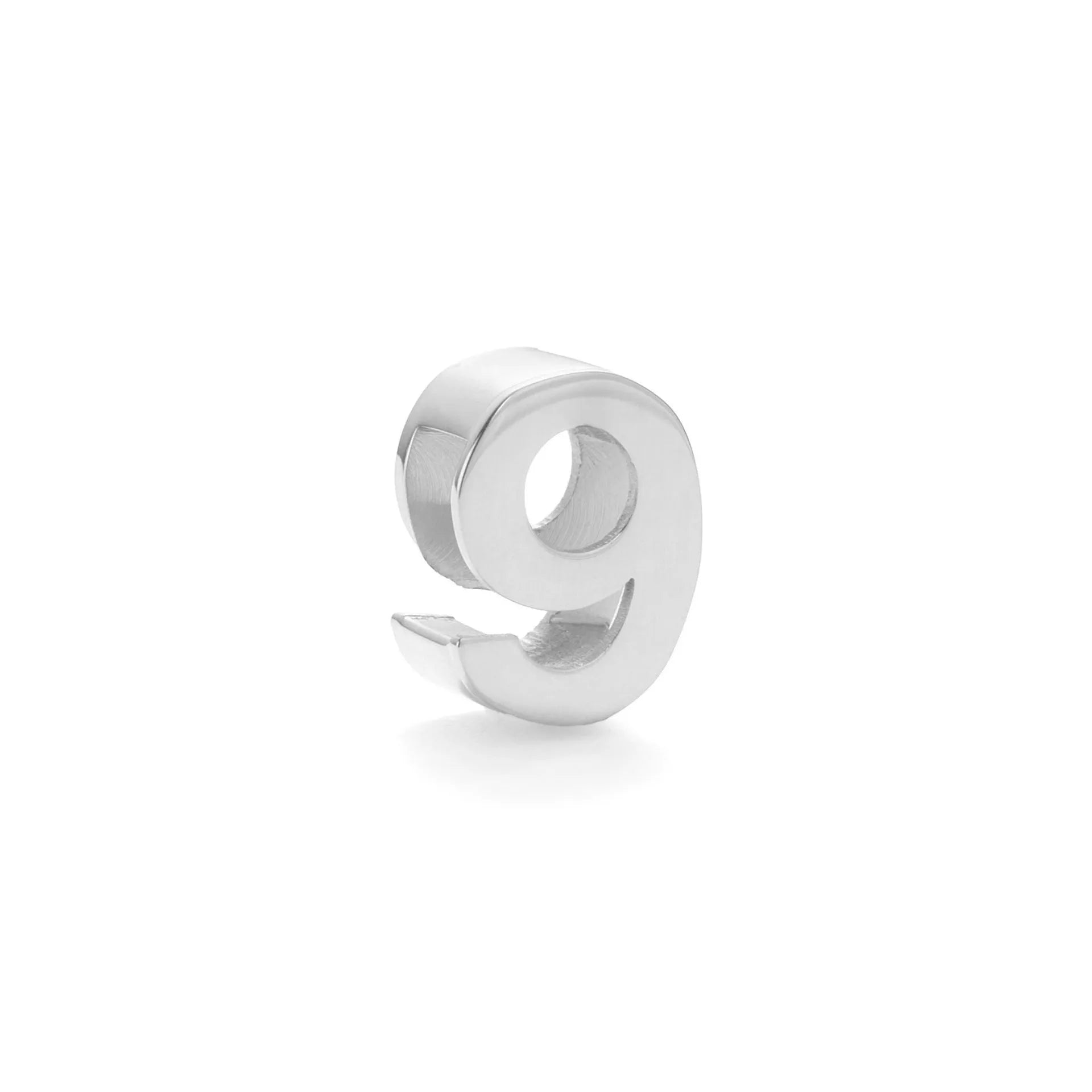Gold titanium steel necklace with letter A charm on a 40.5cm blade chain
