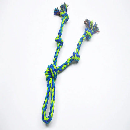 Heavy-duty cotton rope dog toys for large breeds with dental health benefits