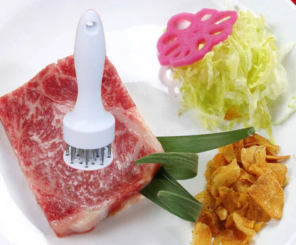 Steak Pork Chops Tender Meat Needle in white, perfect for enhancing meat flavour and tenderness