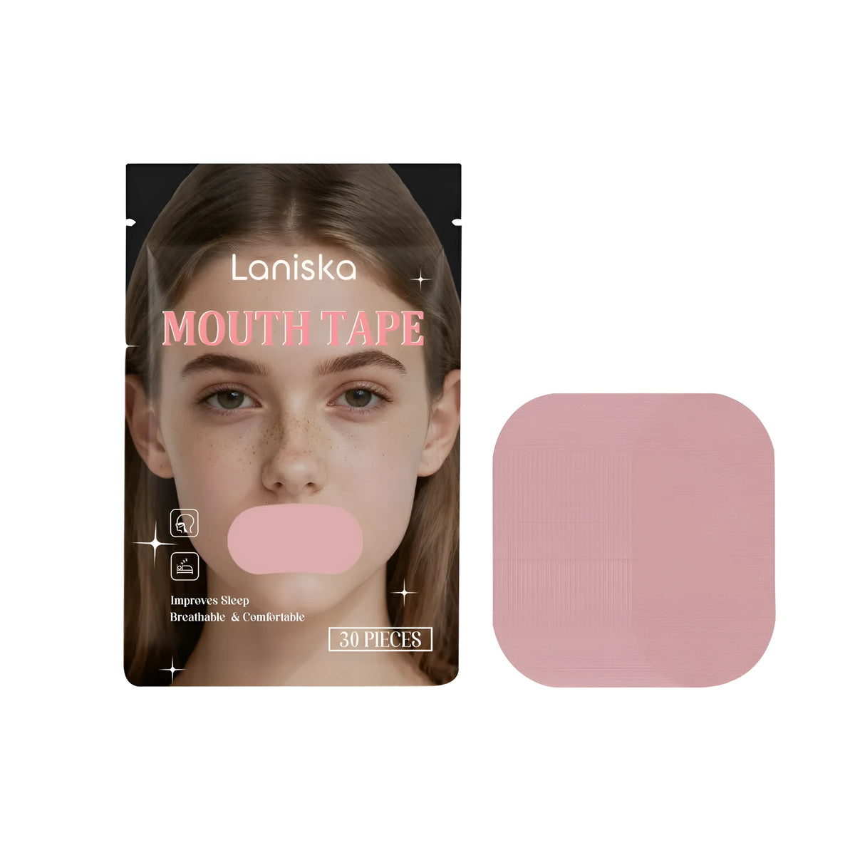 Anti-snoring sleep patch with menthol and mint extract, 30 pieces in box