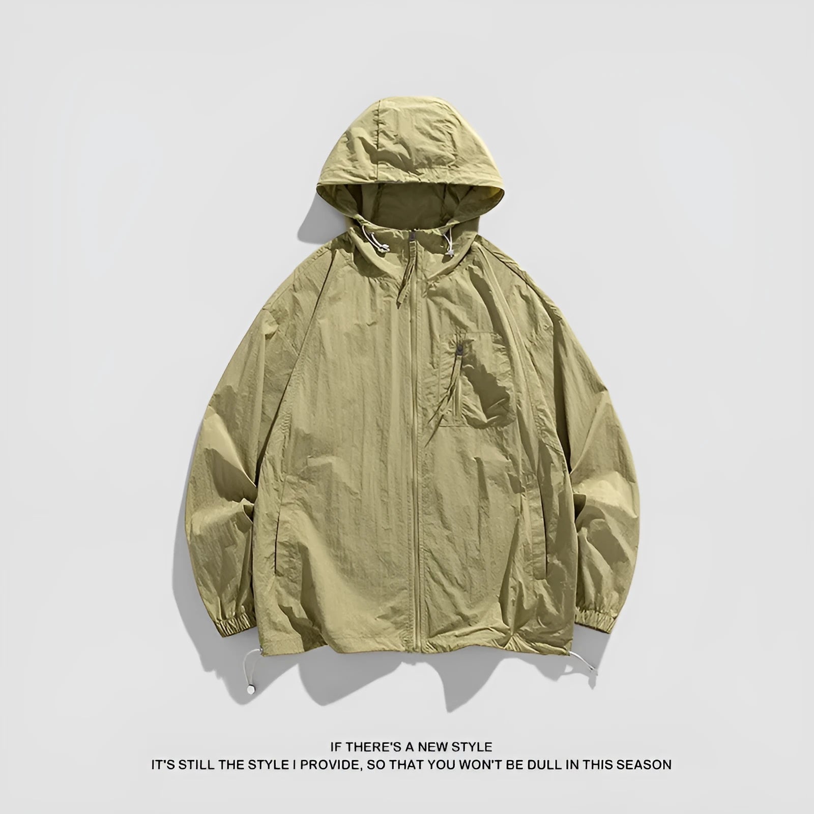 Lightweight hooded sun protection jacket in breathable spandex fabric available in multiple colours