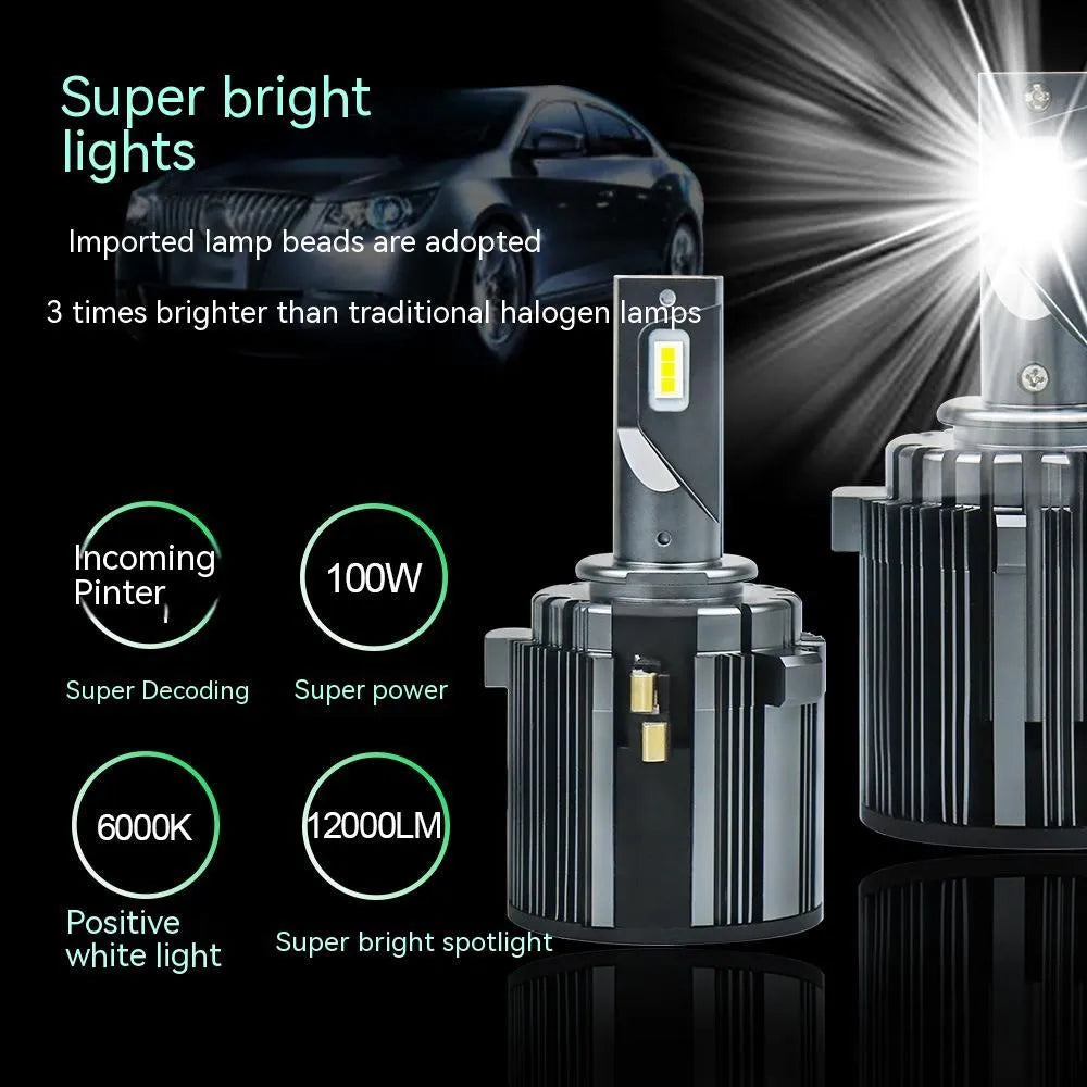 Volkswagen Golf 7 LED headlight bulb with aviation aluminium construction and low beam decoding function