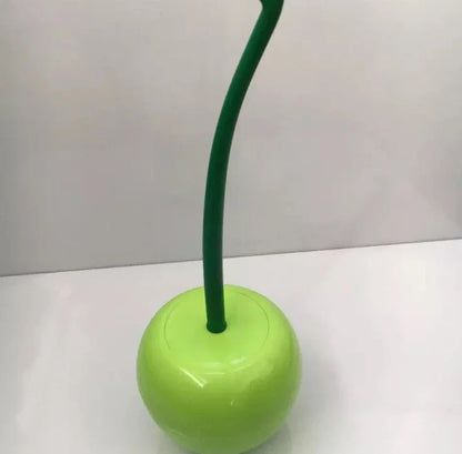 Long handle soft hair toilet brush in bright candy colours with anti-slip grip