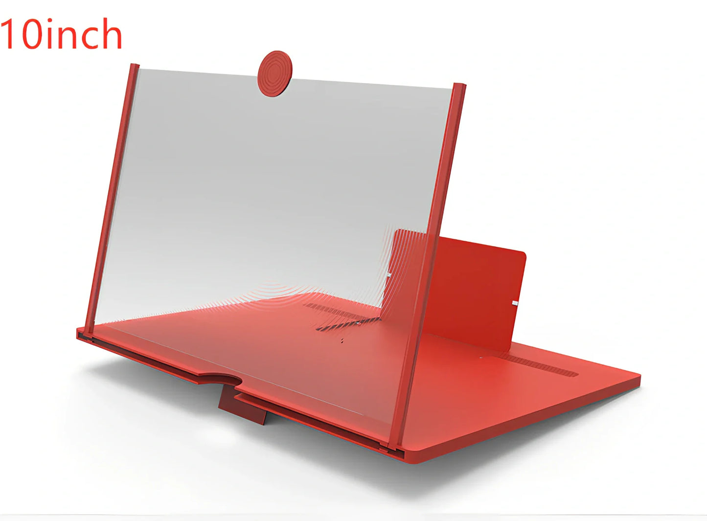 12-inch foldable mobile phone screen magnifier with 3-4x magnification in black colour