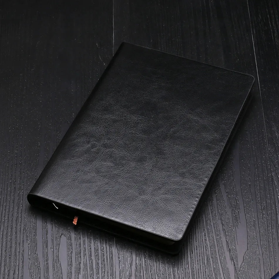 A5 business notepad with colour-changing PU cover and Dowling paper in black, brown red, brown yellow, dark blue, grey options