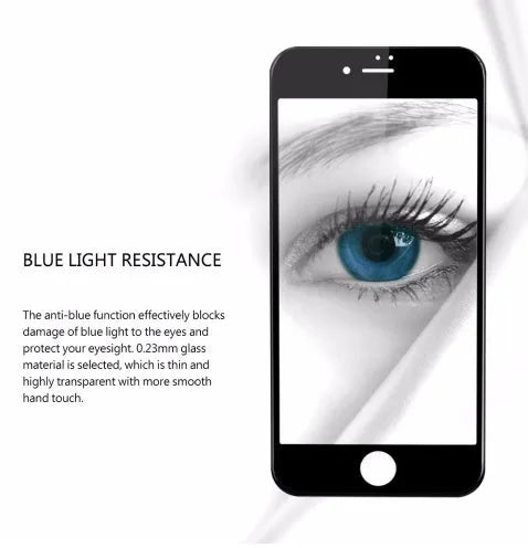 0.23mm tempered glass screen protector for iPhone 6 7 8 Plus models with soft 3D curved edges