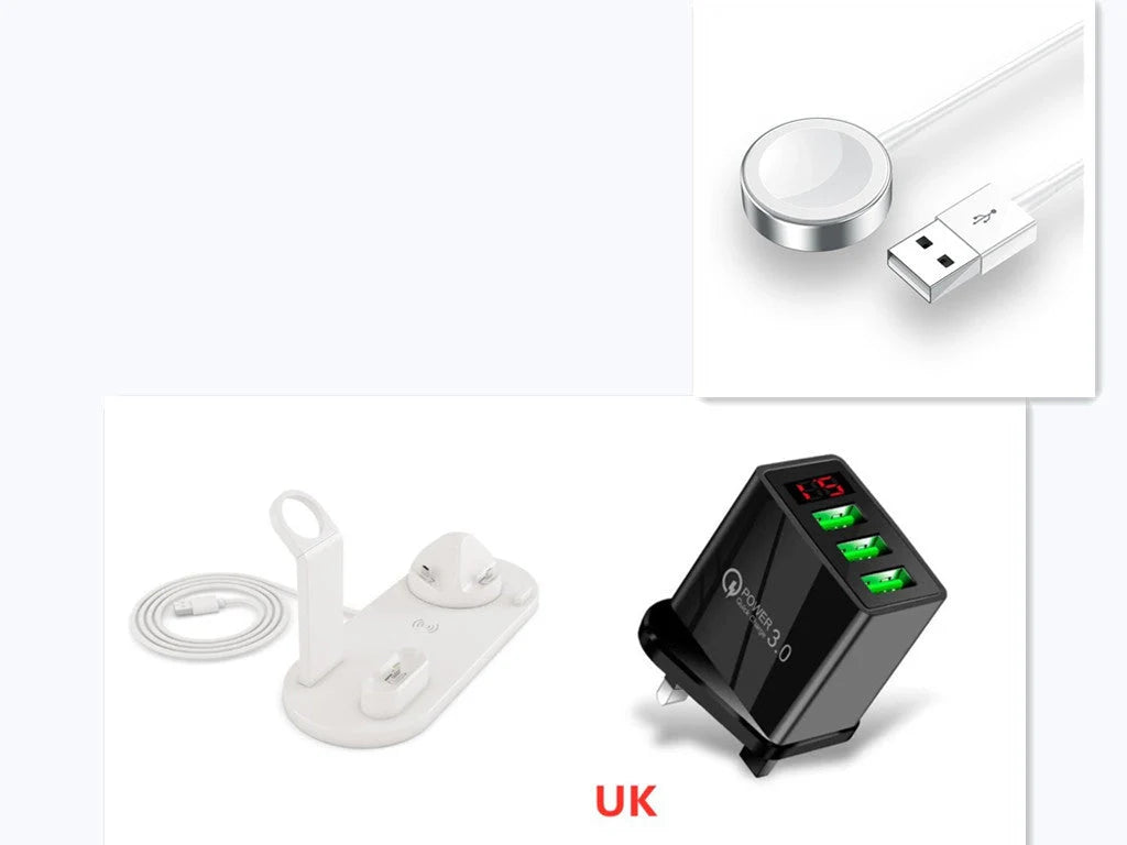 360-degree rotatable wireless charger stand for multiple devices