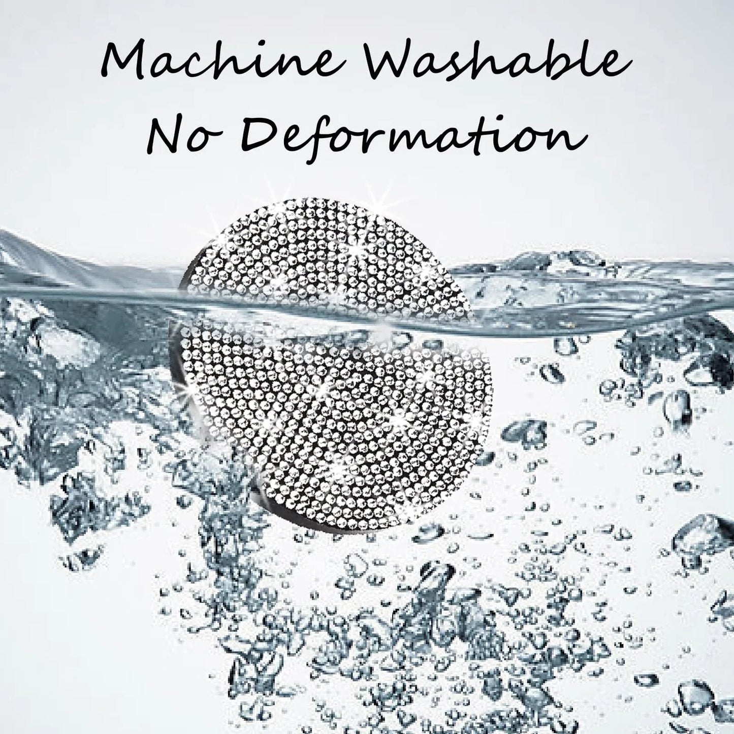 Bling car coasters with crystal rhinestones for cup holders, available in multiple colours