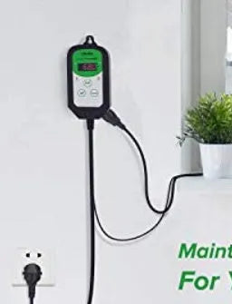 BH1912020 digital temperature controller with LCD display showing temperature readings