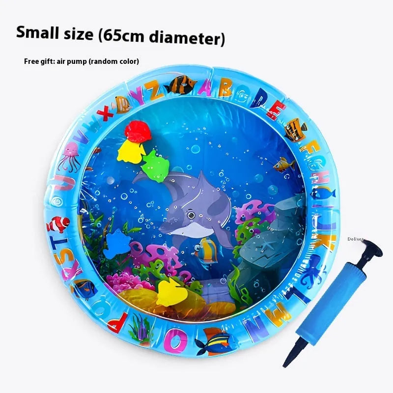 PVC inflatable water cooling mattress for cats in dolphin, shark or underwater world designs
