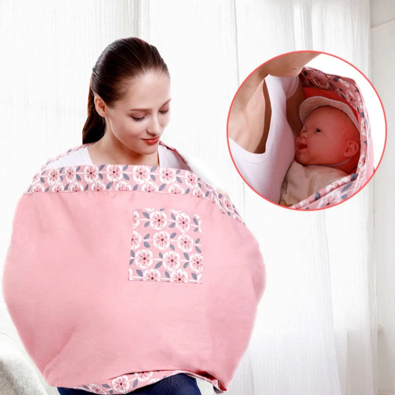 Adjustable baby wrap carrier sling in various colors for comfortable infant nursing