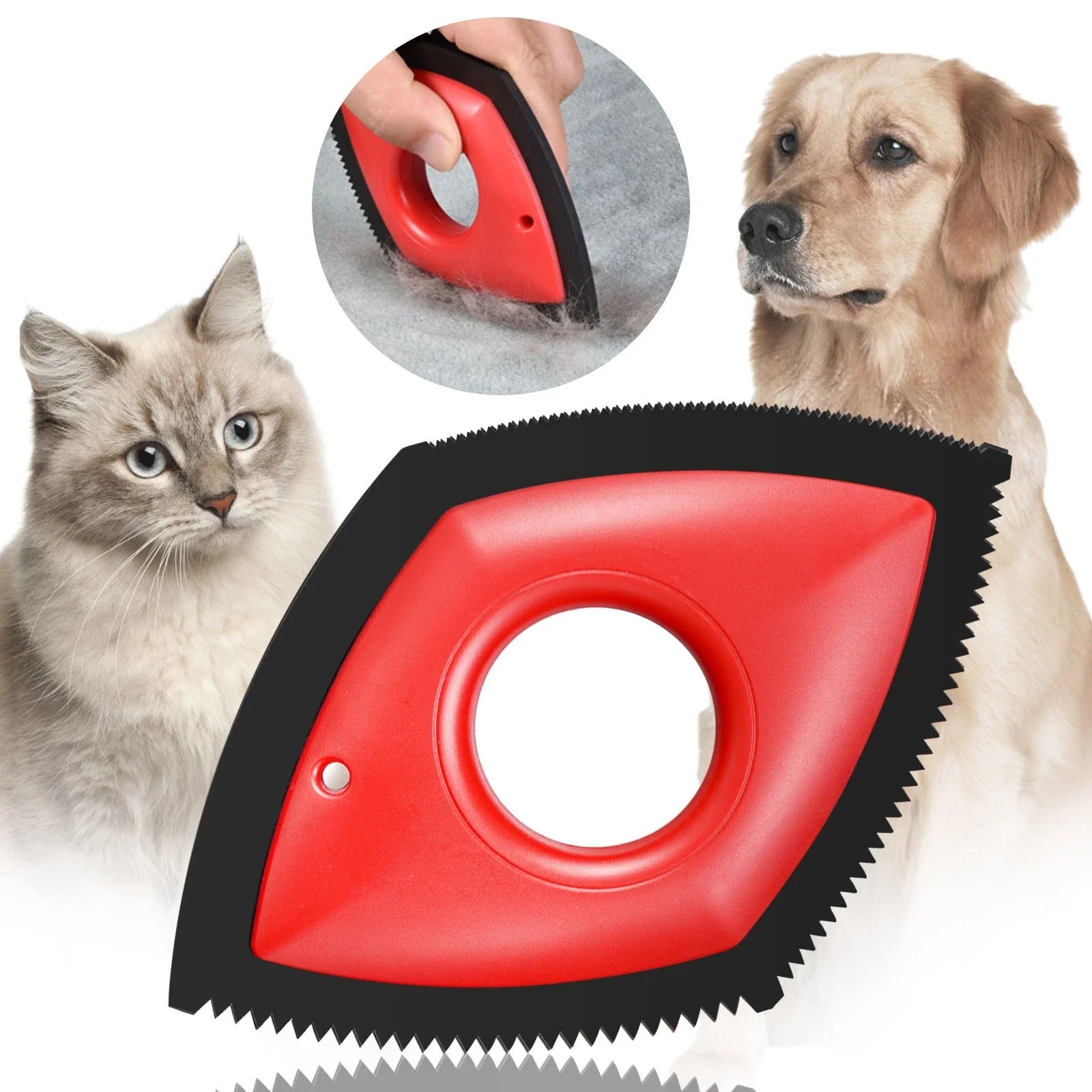 Powerful pet hair remover tool with multiple cleaning modes for cars, carpets, and other surfaces