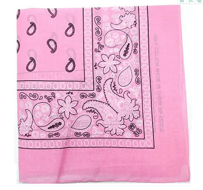 Cashew Flower Paisley Hip Hop Square Scarf in various colours
