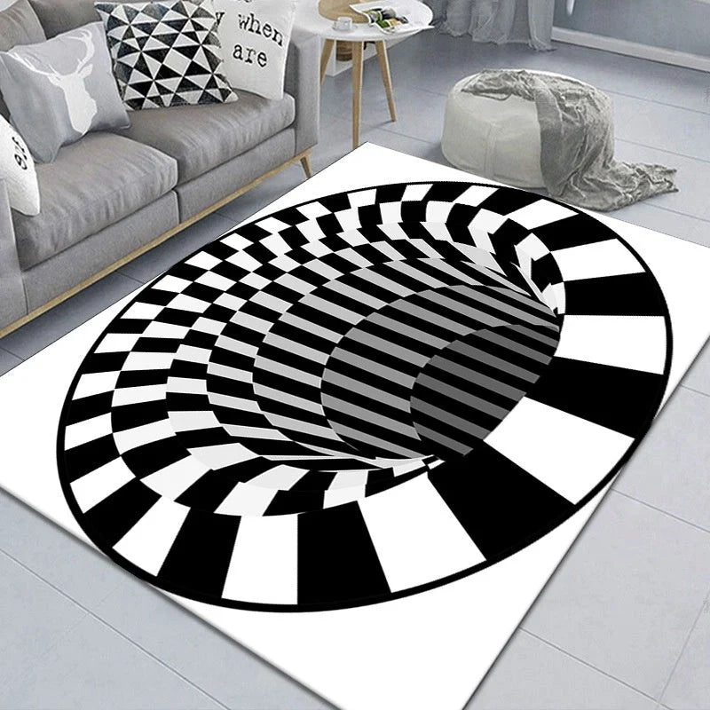 3D Geometric Stereoscopic Illusion Floor Mat for Pets in various sizes