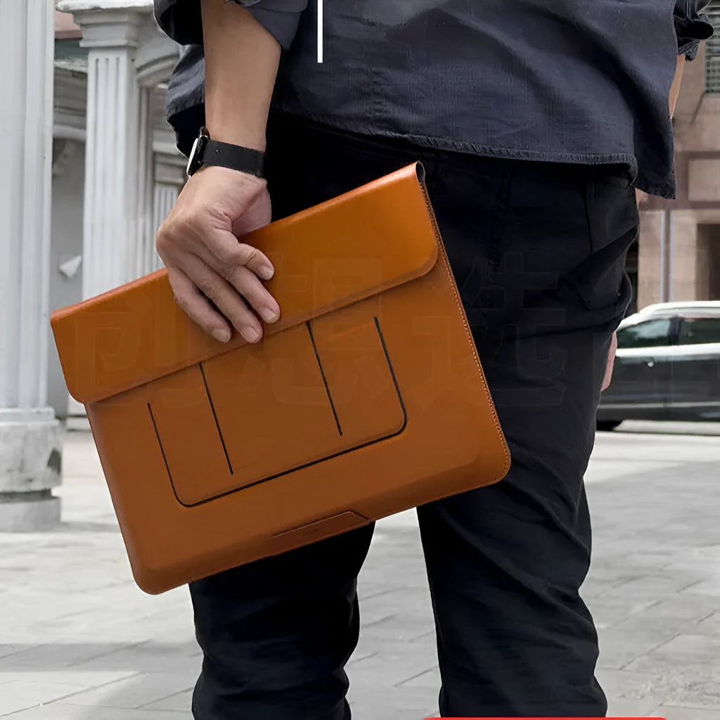 13.3-inch laptop bracket bag with integrated dual-angle stand in business style