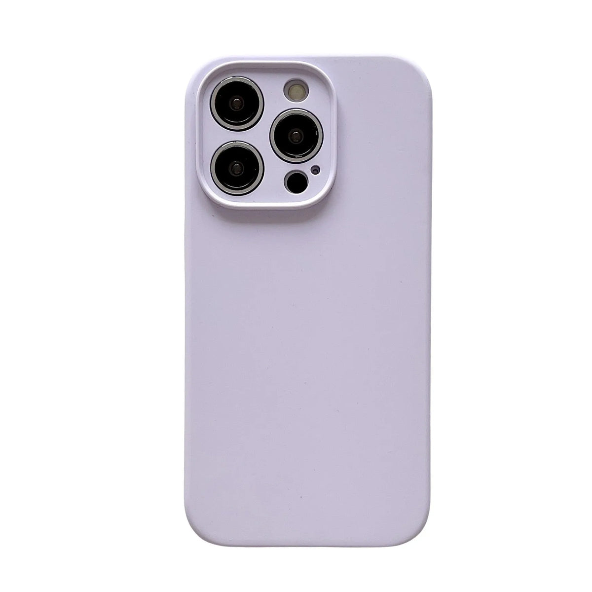 Liquid silicone phone case for iPhone with magnetic suction, solid colour finish, and precise cutouts