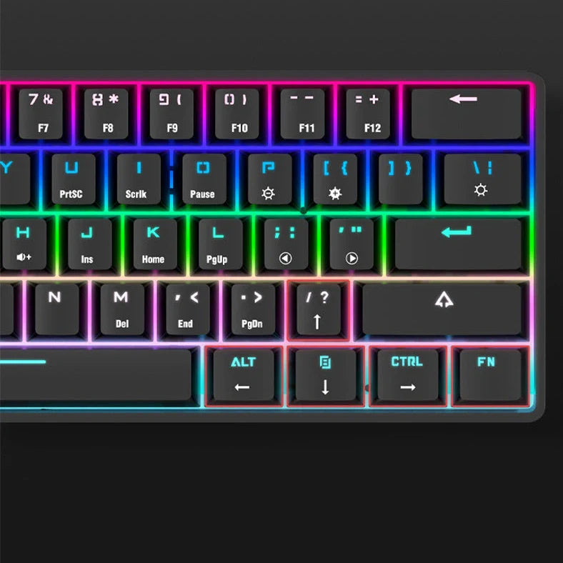 Wireless Bluetooth mechanical keyboard with PBT keycaps in black or white colour measuring 29.5×11×4cm