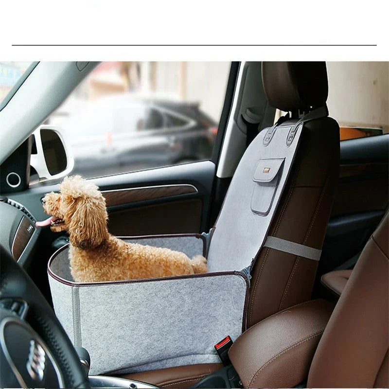 Retro dual-purpose pet car mat front seat cushion in waterproof nylon