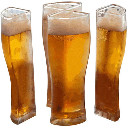 Super Schooner 4-part separable beer mug in clear plastic for durable, large capacity serving