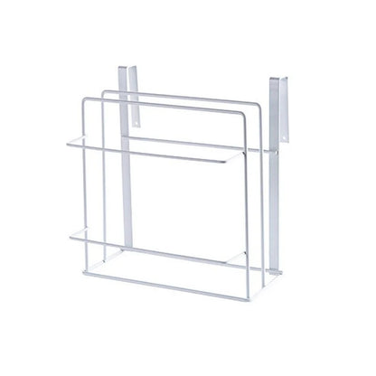 Double layer iron kitchen towel rack for chopping boards and towels