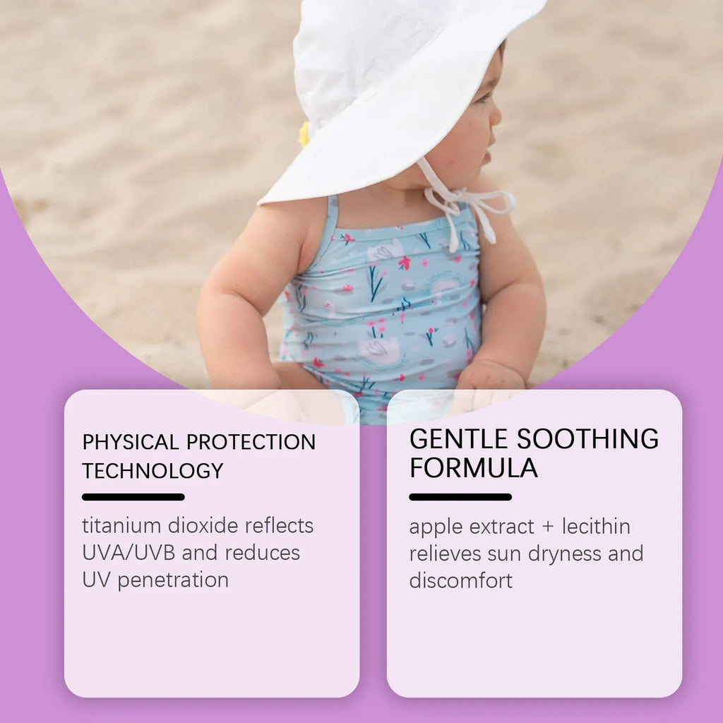 50g summer sunscreen cream tube with apple extract and titanium dioxide for outdoor UV protection