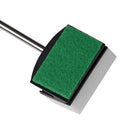 Fish tank cleaning brush with double-sided sponge and long stainless steel handle on a white background