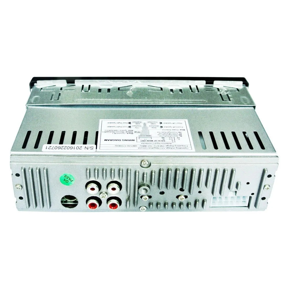 EZONETRONICS car stereo receiver with Bluetooth, FM radio, USB, SD card, and auxiliary inputs