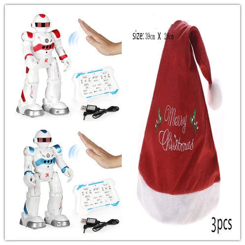 Smart Dancing Robot Toy with Remote Control, Gesture-Controlled Movement, Singing Capability, and Synchronized LED Lights