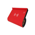 New creative wireless Bluetooth speaker in black with shaking sound and wireless charging function