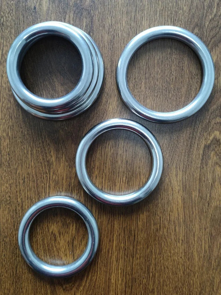 Wing Chun carbon steel training ring in three sizes for martial arts hand conditioning