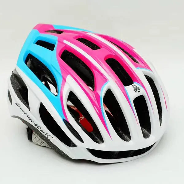 Bicycle helmet with one-piece moulding EPS PC shell 25 vents in fluorescent green