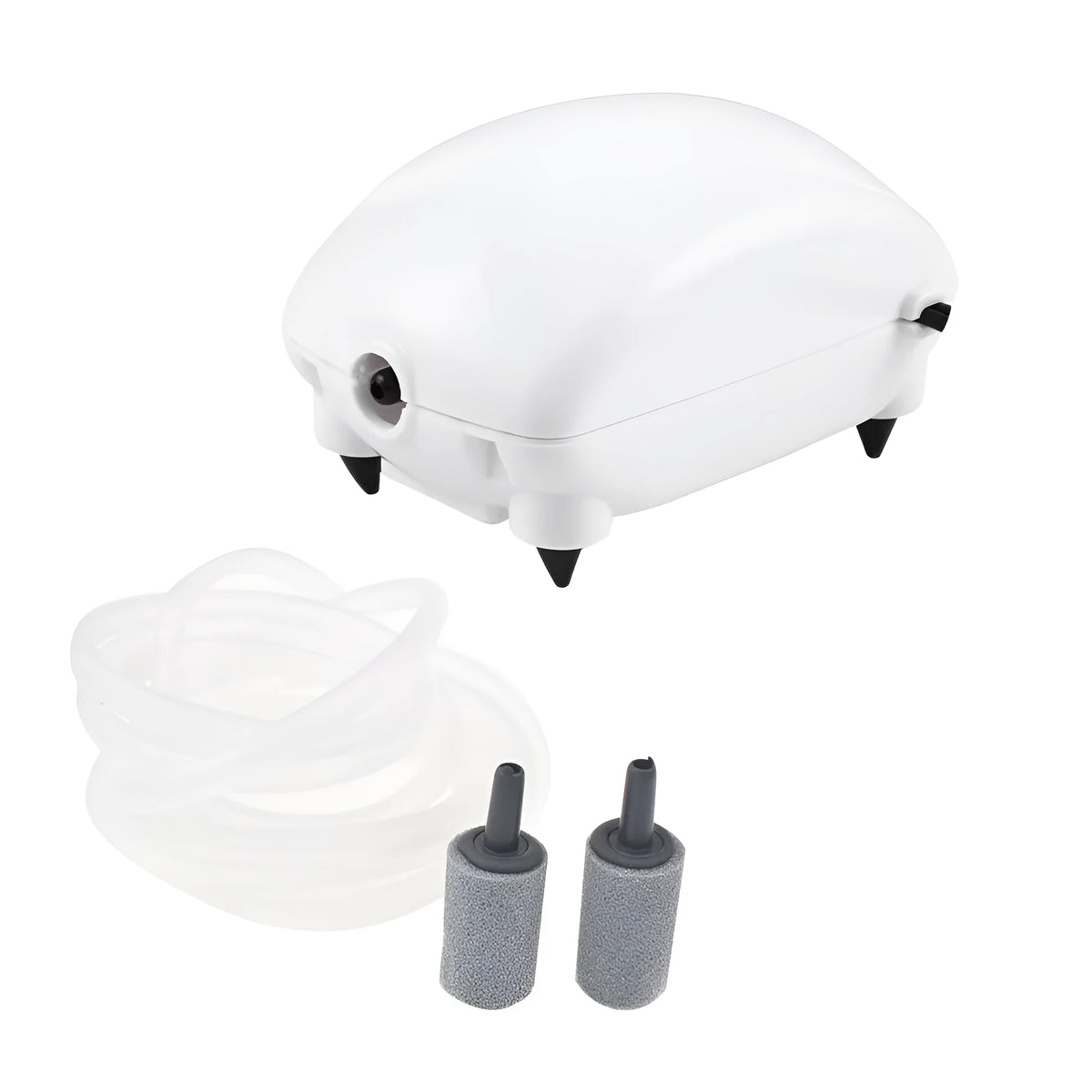 White aquarium silent oxygen pump 2.5W 1.8L/min with EU plug for fish tank aeration